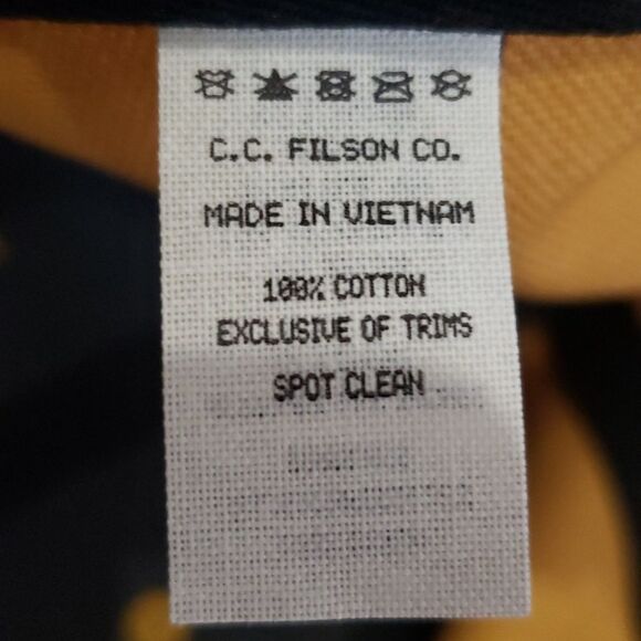 Filson Company Golden Tan Baseball Cap C.C.F. Co 100% Cotton Seattle 1897 - Picture 3 of 7
